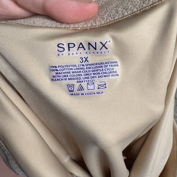 SPANX Shapewear - Spanx high-waisted brief panty Nude Plus Size 3X NWT - Picture 10 of 12